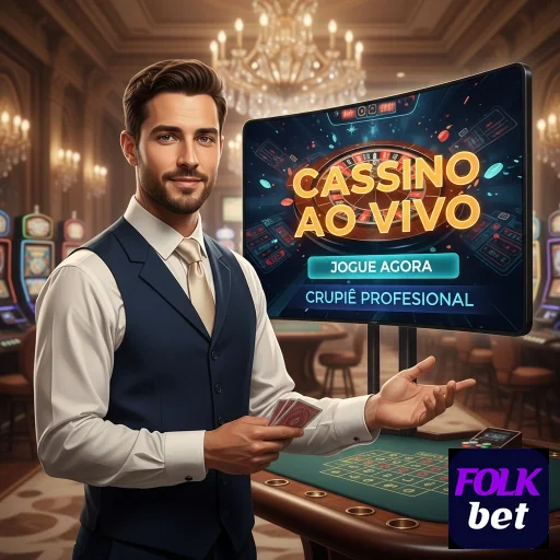 Ilustração de Explore as vantagens do cassino folkbet com jogos de mesa e slots
