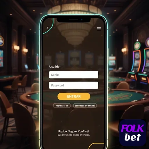 Ilustração de Explore as vantagens do cassino folkbet com jogos de mesa e slots