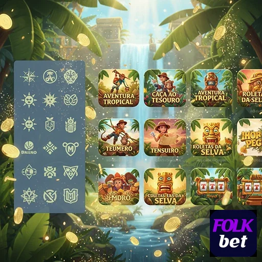 Ilustração de Explore as vantagens do cassino folkbet com jogos de mesa e slots